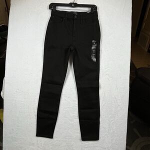 J.Crew Slim-Straight Jeans NWT Womens 9" Mid Rise Black Signature Stretch Sz 26